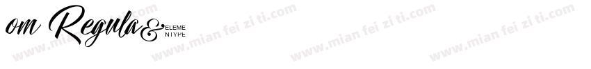 om Regula字体转换